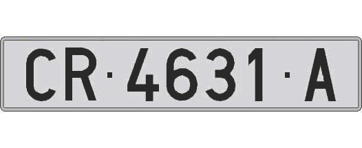 CR4631A matricula larga