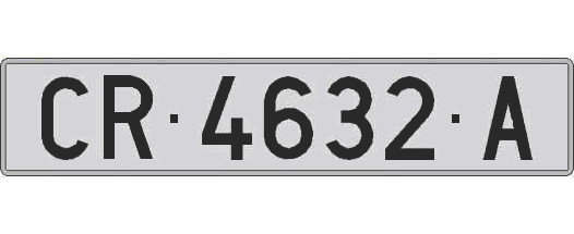 CR4632A matricula larga