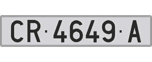 CR4649A matricula larga