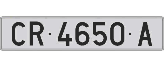 CR4650A matricula larga