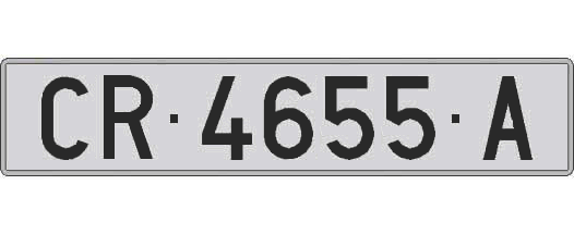 CR4655A matricula larga