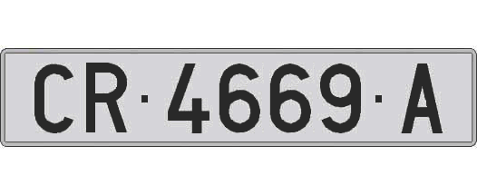 CR4669A matricula larga