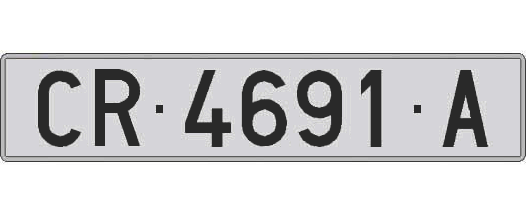 CR4691A matricula larga
