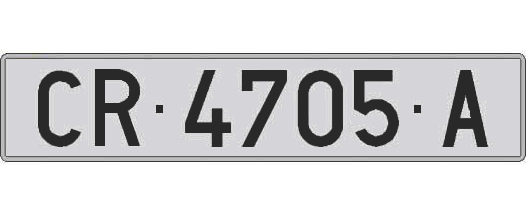 CR4705A matricula larga