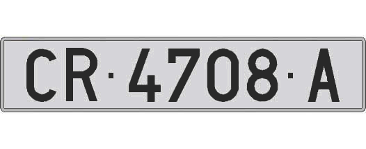 CR4708A matricula larga