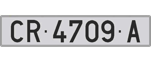 CR4709A matricula larga