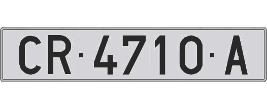 CR4710A matricula larga