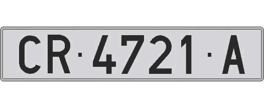 CR4721A matricula larga