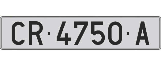 CR4750A matricula larga