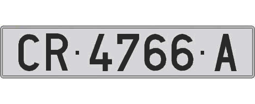 CR4766A matricula larga