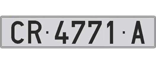 CR4771A matricula larga