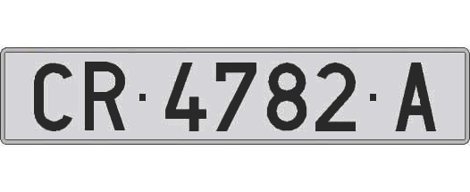 CR4782A matricula larga