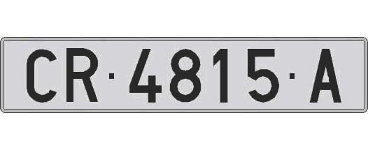 CR4815A matricula larga