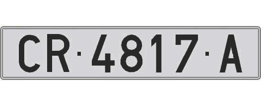 CR4817A matricula larga