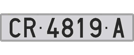 CR4819A matricula larga