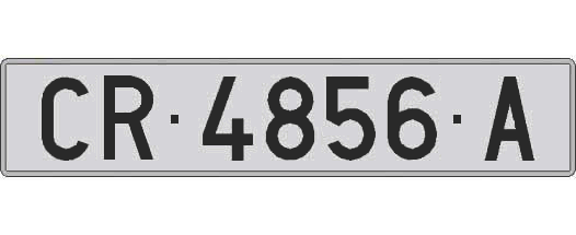 CR4856A matricula larga