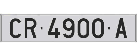 CR4900A matricula larga