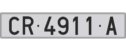 CR4911A matricula larga