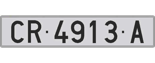 CR4913A matricula larga