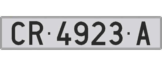 CR4923A matricula larga