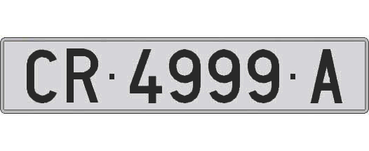 CR4999A matricula larga
