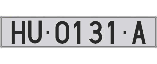 HU0131A matricula larga