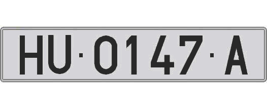 HU0147A matricula larga