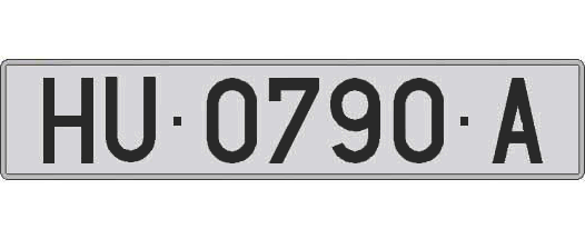 HU0790A matricula larga