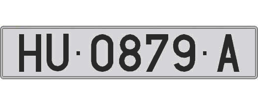 HU0879A matricula larga