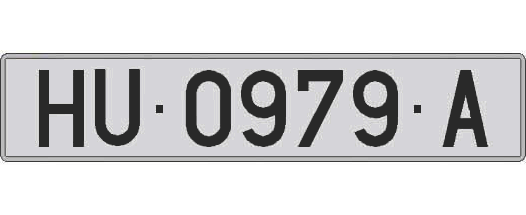 HU0979A matricula larga