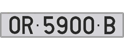 OR5900B matricula larga