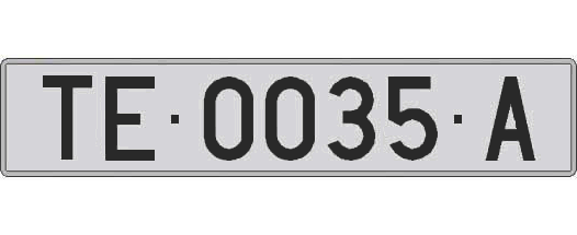 TE0035A matricula larga