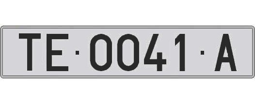 TE0041A matricula larga
