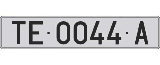 TE0044A matricula larga