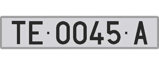 TE0045A matricula larga