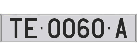 TE0060A matricula larga
