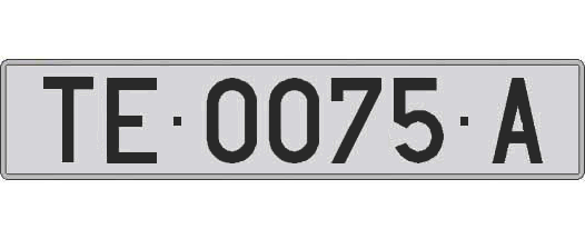 TE0075A matricula larga