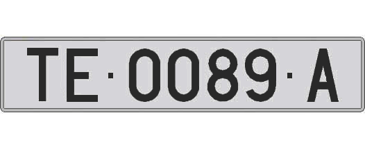 TE0089A matricula larga