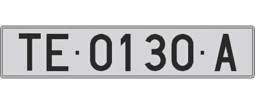 TE0130A matricula larga