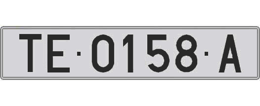 TE0158A matricula larga