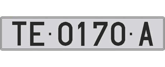 TE0170A matricula larga