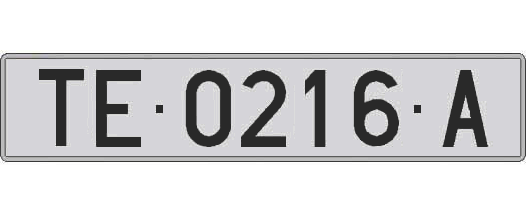 TE0216A matricula larga