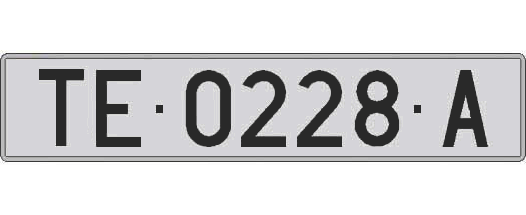 TE0228A matricula larga
