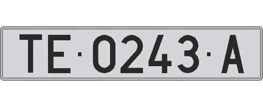 TE0243A matricula larga