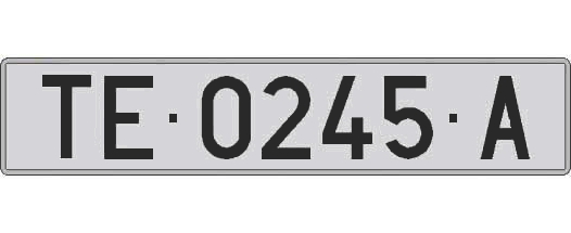 TE0245A matricula larga