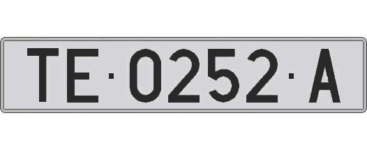 TE0252A matricula larga