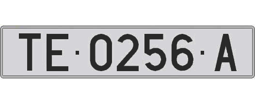 TE0256A matricula larga