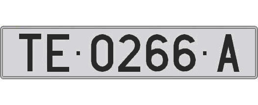 TE0266A matricula larga