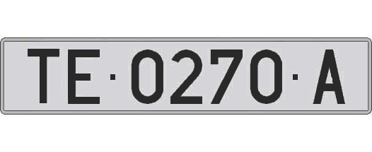 TE0270A matricula larga