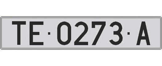 TE0273A matricula larga
